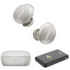 Bose QuietComfort Wireless Noise Cancelling Earbuds, Chilled Lilac, Bundle with 10000mAh 38.5Wh Qi Wireless Portable Power Bank Smoke
