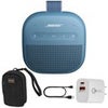 Bose SoundLink Micro 2nd Gen Bluetooth Speaker, Black + Case + 20W Wall Charger Blue Dusk
