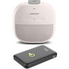 Bose SoundLink Micro Bluetooth Speaker, Black, Bundle with Power Bank Charger White
