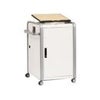 Bretford EXPLORE Steel Presentation Lectern Shuttle, Aluminum/Concrete, Tower Only, Gray Mist Maple