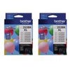 Brother 2Pack LC2033PKS Innobella High Yield XL Series 3-Color Ink Cartridge Set, Includes Cyan, Magenta, Yellow Cartridge Black