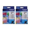 Brother 2Pack LC2033PKS Innobella High Yield XL Series 3-Color Ink Cartridge Set, Includes Cyan, Magenta, Yellow Cartridge Cyan
