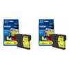 Brother 2 Pack LC653PKS High Yield Cyan/Magenta/Yellow Ink Cartridges, 3-Pack Yellow