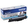 Brother TN227 High-Yield Toner Cartridge, 2300 Pages Yield, Cyan Cyan