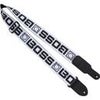 Boss BSM-20 2" Monogram Guitar Strap White/Black