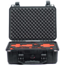 Bright Tangerine Pelican 1450 Hard Case with Custom Cut Foam