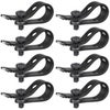Bright Tangerine Loom Cable Tidy Black
