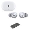 Beats by Dr. Dre Studio Buds True Wireless Noise-Canceling In-Ear Earphones, White with Powervault III 10000mAh Wireless Charger White