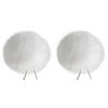 Bubblebee Industries The Twin Windbubbles Windshields for 3-4mm Lavalier Microphone, Size 1, White White