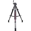 Cartoni Focus 8 Fluid Head with 100mm 3-Section Carbon Fiber Smart Stop Tripod and Smart Lock Mid-Level Spreader Carbon Fiber