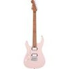 Charvel Pro-Mod DK24 HH 2PT CM Left-Handed Electric Guitar, Caramelized Fingerboard, Gloss Black Pink
