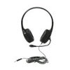 Califone KH-08 Closed-Back On-Ear Wired Headset with Gooseneck Microphone and 3.5mm Plug Black