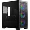 CoolerMaster Elite 302 ARGB Tempered Glass Micro-ATX Mini-Tower Case, Black/White Black