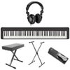 Casio CDP-S160 88-Key Compact Piano Keyboard with Touch Response, Black, Bundle with H&A Studio Headphones, Stand, Bench, Sustain Pedal Black