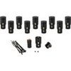 Cable Techniques Low Profile Right-Angle XLR 3-Pin Female Connector with A-Shell Black Cap
