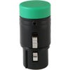 Cable Techniques Low Profile Right-Angle XLR 3-Pin Female Connector with A-Shell Green Cap
