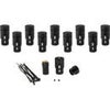 Cable Techniques Low Profile Right-Angle XLR 3-Pin Female Connector with A-Shell Black Cap