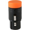 Cable Techniques Low Profile Right-Angle XLR 3-Pin Female Connector with A-Shell Orange Cap