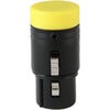 Cable Techniques Low Profile Right-Angle XLR 3-Pin Female Connector with A-Shell Yellow Cap