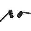 Cable Techniques Premium Low Profile Right-Angle XLR-3F to XLR-3M Mogami W2893 Microphone Cable White Caps