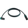 Cable Techniques Premium Low Profile Right-Angle XLR-3F to XLR-3M Straight Mogami W2893 Microphone Cable Green Cap/Ring
