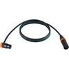 Cable Techniques Premium Low Profile Right-Angle XLR-3F to XLR-3M Straight Mogami W2893 Microphone Cable Orange Cap/Ring