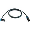 Cable Techniques Premium Low Profile Right-Angle XLR-3F to XLR-3M Straight Mogami W2893 Microphone Cable Blue Cap/Ring