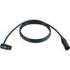 Cable Techniques Premium Low Profile Right-Angle XLR-3F to XLR-3M Straight Mogami W2893 Microphone Cable Black Cap/Ring