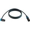 Cable Techniques Premium Low Profile Right-Angle XLR-3F to XLR-3M Straight Mogami W2893 Microphone Cable Blue Cap/Ring