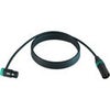 Cable Techniques Premium Low Profile Right-Angle XLR-3F to XLR-3M Straight Mogami W2893 Microphone Cable Green Cap/Ring