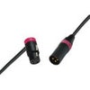 Cable Techniques Premium Low Profile Right-Angle XLR-3F to XLR-3M Straight Mogami W2893 Microphone Cable Purple Cap/Ring