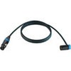 Cable Techniques Premium Low Profile Straight XLR-3F to XLR-3M Right-Angle Mogami W2893 Microphone Cable Blue Cap/Ring
