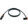 Cable Techniques Premium Low Profile Straight XLR-3F to XLR-3M Right-Angle Mogami W2893 Microphone Cable Orange Cap/Ring