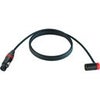 Cable Techniques Premium Low Profile Straight XLR-3F to XLR-3M Right-Angle Mogami W2893 Microphone Cable Red Cap/Ring