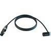Cable Techniques Premium Low Profile Straight XLR-3F to XLR-3M Right-Angle Mogami W2893 Microphone Cable Gray Cap/Ring