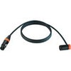 Cable Techniques Premium Low Profile Straight XLR-3F to XLR-3M Right-Angle Mogami W2893 Microphone Cable Orange Cap/Ring