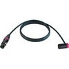 Cable Techniques Premium Low Profile Straight XLR-3F to XLR-3M Right-Angle Mogami W2893 Microphone Cable Purple Cap/Ring