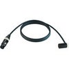 Cable Techniques Premium Low Profile Straight XLR-3F to XLR-3M Right-Angle Mogami W2893 Microphone Cable White Cap/Ring