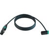 Cable Techniques Premium Low Profile Straight XLR-3F to XLR-3M Right-Angle Mogami W2893 Microphone Cable Green Cap/Ring
