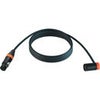 Cable Techniques Premium Low Profile Straight XLR-3F to XLR-3M Right-Angle Mogami W2893 Microphone Cable Orange Cap/Ring