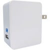 Comprehensive 18W/5V/2.4A USB Wall Charger with Quick Charge 2.0 Technology, White White