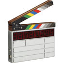 Denecke Dcode TS-C Compact Lightweight Time Code Clapper Slate with Color Sticks