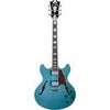 D'Angelico Guitars Premier DC Double-Cutaway Semi-Hollow Body Electric Guitar with Stairstep Tailpiece, Fiesta Red Turquoise