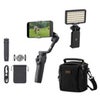 DJI Osmo Mobile 6 Smartphone Gimbal Black, Bundle with Shoulder Bag, Smart Light Black