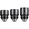 DZOFILM PAVO 28/40/75mm T2.1 2x Anamorphic Prime 3-Lens Kit for PL/EF Mount, Blue Coating, Feet Blue Flare