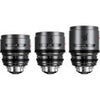 DZOFILM PAVO 28/40/75mm T2.1 2x Anamorphic Prime 3-Lens Kit for PL/EF Mount, Blue Coating, Feet Neutral Flare