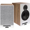 ELAC Debut Reference 6.5" 120W 2-Way Bookshelf Speaker, Pair White Baffle/Oak Cabinet
