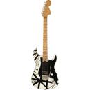 EVH Striped Series '78 Eruption Electric Guitar, White with Black Stripes Relic