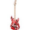 EVH Striped Series Stratocaster Electric Guitar, Maple Fretboard, Red with Black Stripes Red