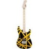 EVH Striped Series Stratocaster Electric Guitar, Maple Fretboard, Red with Black Stripes Black & Yellow